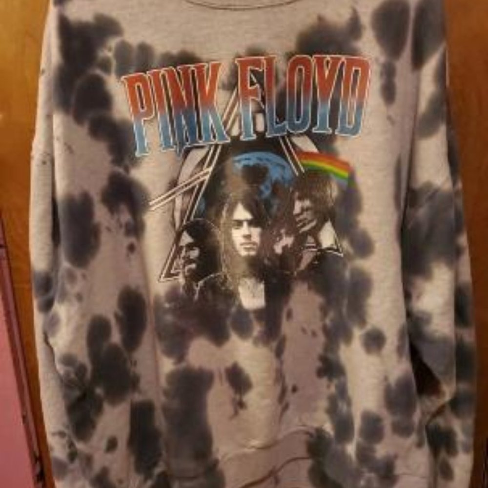 Pink Floyd Concert Grunge Tie-Dye Sweatshirt Men's Sz 3XL